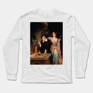 The Laboratory by John Collier Long Sleeve T-Shirt